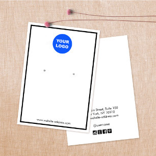 Épais Bordure Blanc Ajouter Logo Écran d'oreille