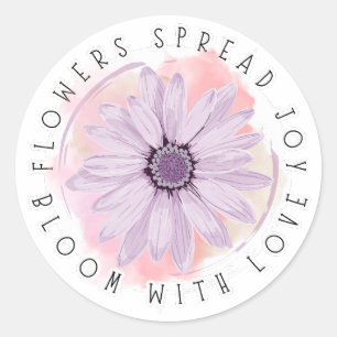 Épanouis-toi avec joie – Autocollant Flower Power