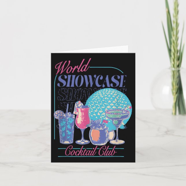 Epcot Drink World Showcase Schwanz Club Drink T Karte (Vorderseite)