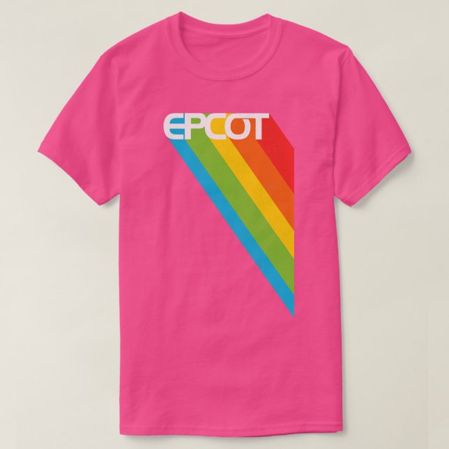 EPCOT Vintager Retro-Regenbogenfächer von Kelly T-Shirt (Design vorne)