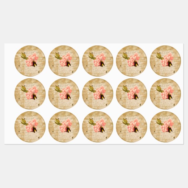 Ephemera Bee Etiketten (Blatt)