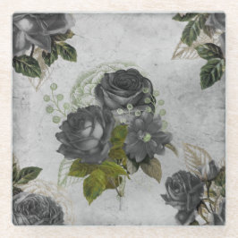 Ephemera Black & Green Glasuntersetzer