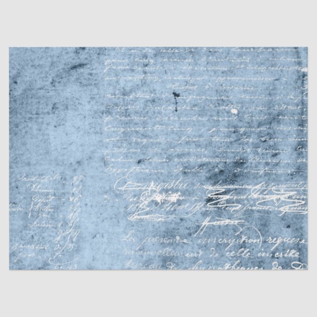 Ephemera Blue Paper Series Design 10 Seidenpapier (Vorderseite)