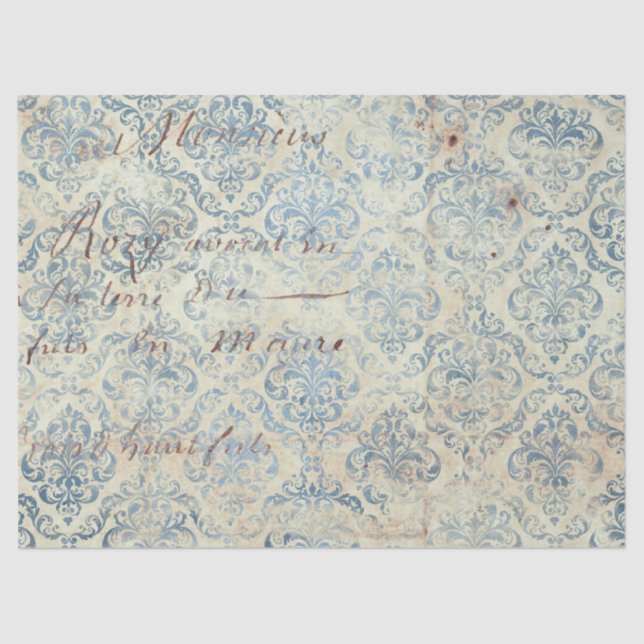 Ephemera Blue Paper Series Design 16 Seidenpapier (Vorderseite)