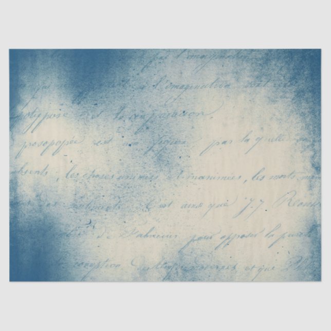 Ephemera Blue Paper Series Design 18 Seidenpapier (Vorderseite)