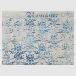 Ephemera Blue Paper Series Design 1 Seidenpapier