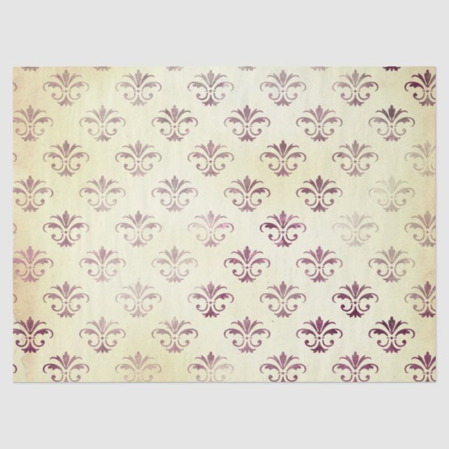 Ephemera Burgundy Paper Series Design 2 Seidenpapier (Vorderseite)