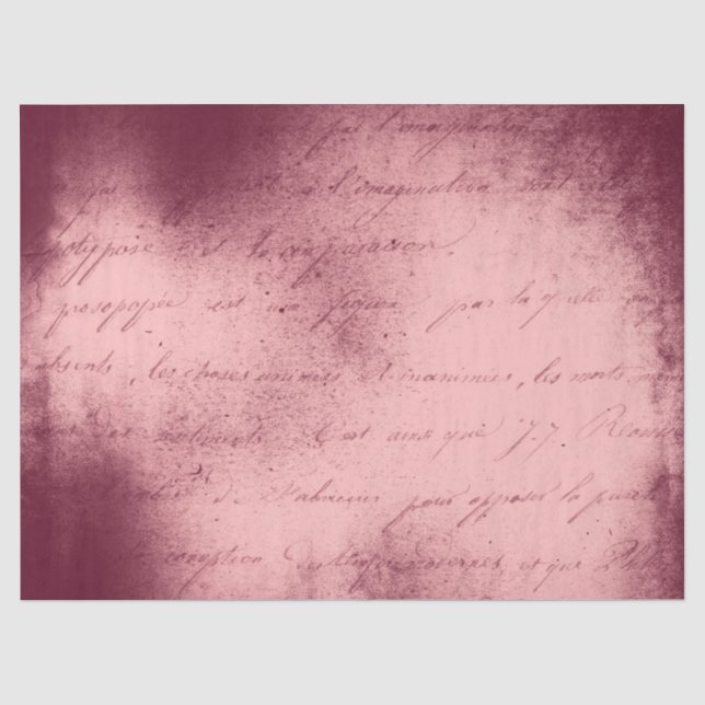 Ephemera Burgundy Paper Series Design 4 Seidenpapier (Vorderseite)