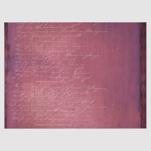 Ephemera Burgundy Paper Series Design 5 Seidenpapier (Vorderseite)