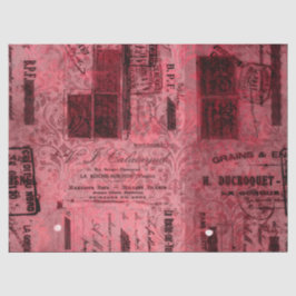 Ephemera Burgundy Paper Series Design 9 Seidenpapier