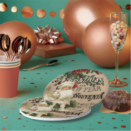 Ephemera Christmas New Year Souvenir Poster Pappteller