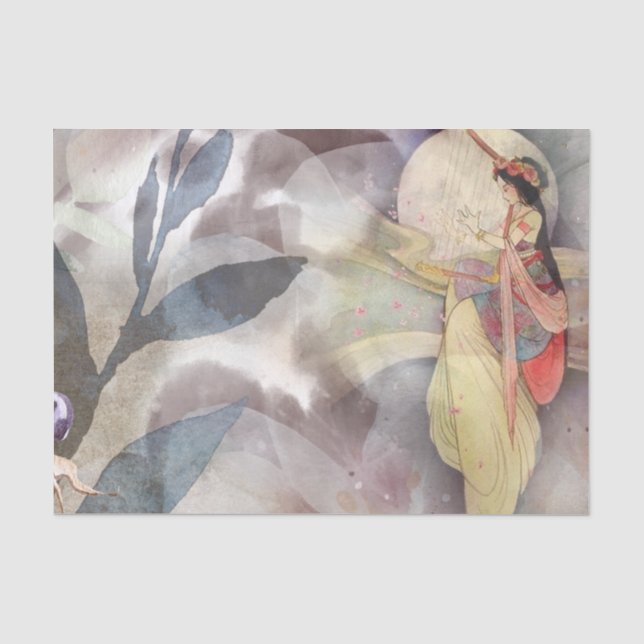 Ephemera Decoupage Vintag Fairy Seidenpapier (Vorderseite)