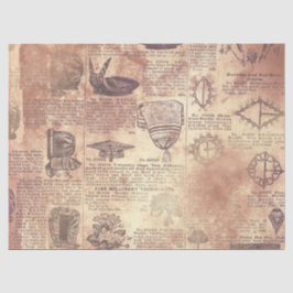 Ephemera Distressed Paper Series Design 15 Seidenpapier