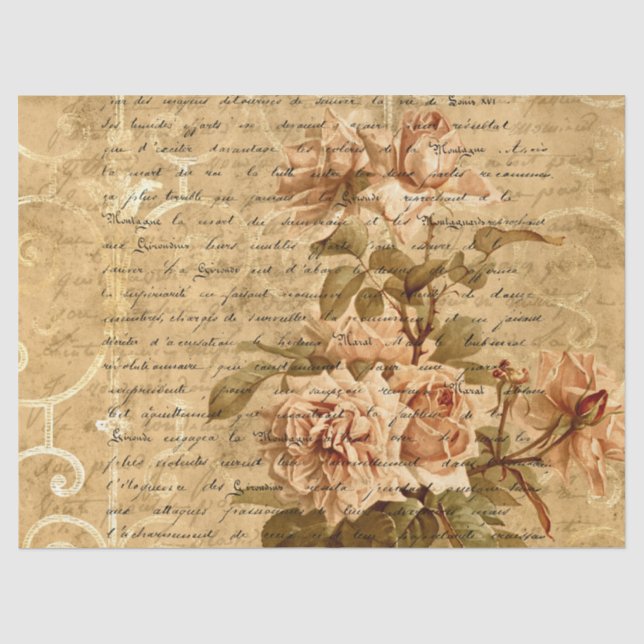 Ephemera Distressed Paper Series Design 16 Seidenpapier (Vorderseite)