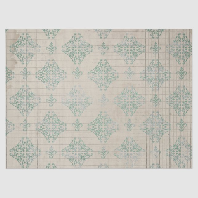 Ephemera Distressed Paper Series Design 7 Seidenpapier (Vorderseite)