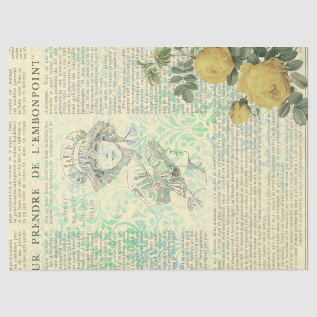 Ephemera French Paper Series Design 14 Seidenpapier (Vorderseite)