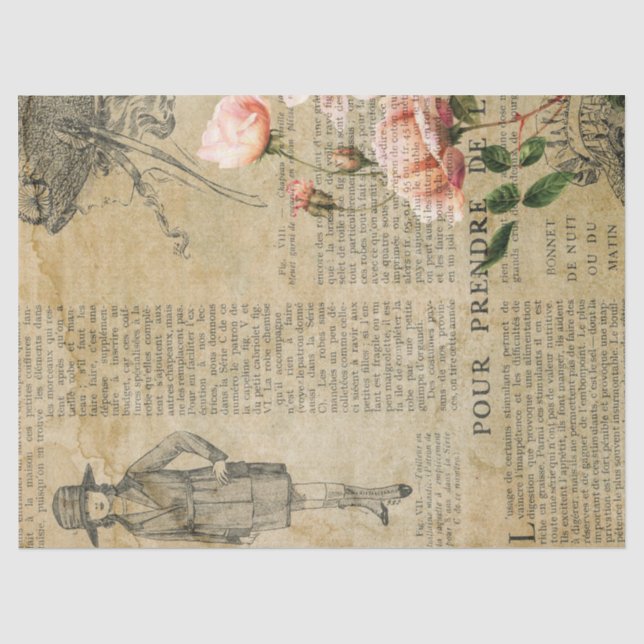 Ephemera French Paper Series Design 16 Seidenpapier (Vorderseite)