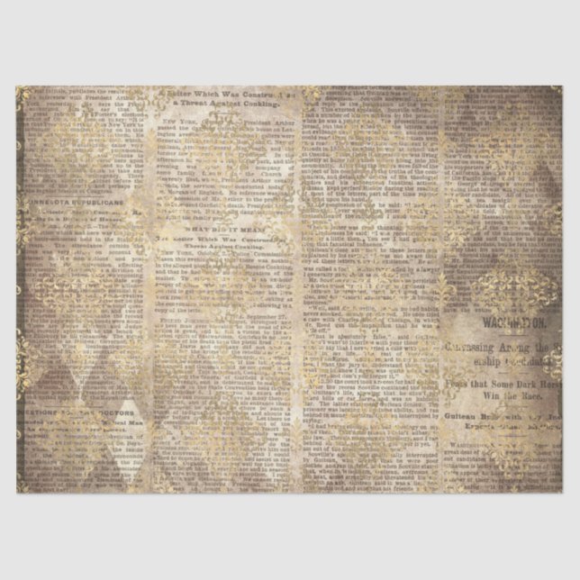 Ephemera Gold Paper Series Design 20 Seidenpapier (Vorderseite)