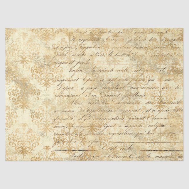 Ephemera Gold Paper Series Design 6 Seidenpapier (Vorderseite)