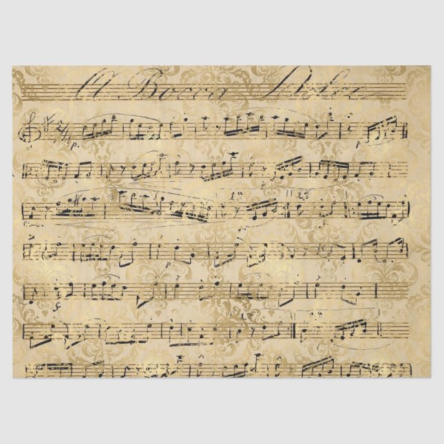 Ephemera Gold Paper Series Design 9 Seidenpapier (Vorderseite)