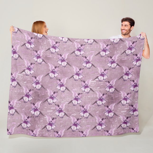 Ephemera Lavendel Paper Series Design 10 Fleecedecke (Beispiel)