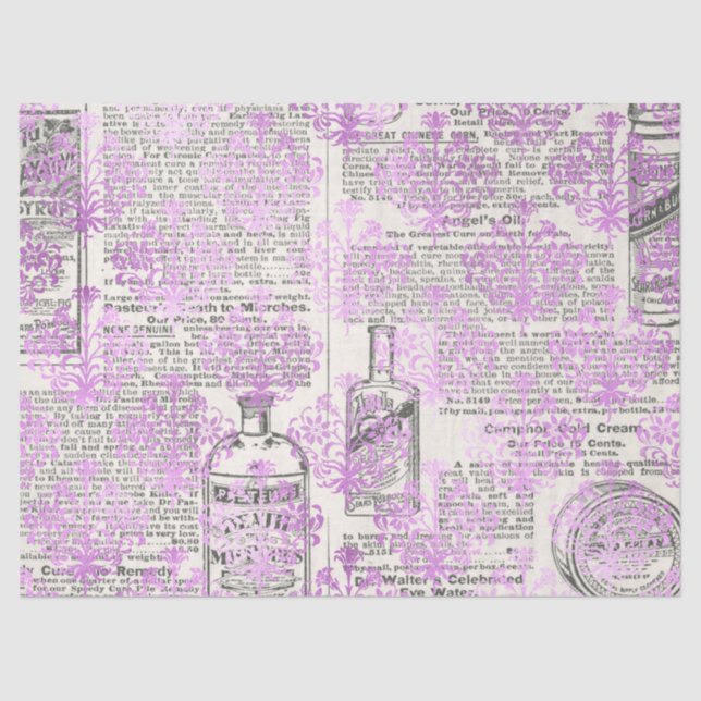 Ephemera Lavendel Paper Series Design 12 Seidenpapier (Vorderseite)