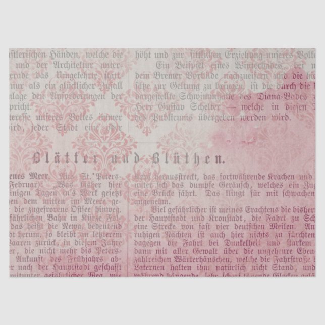 Ephemera Pink Paper Series Design 13 Seidenpapier (Vorderseite)