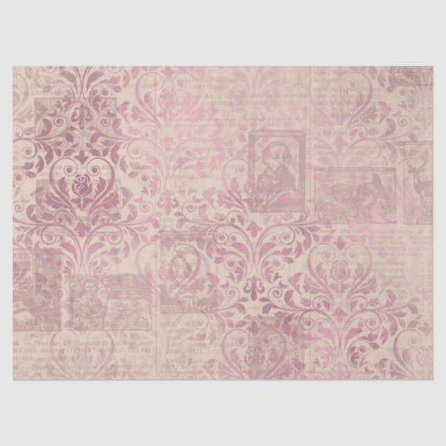 Ephemera Pink Paper Series Design 14 Seidenpapier (Vorderseite)