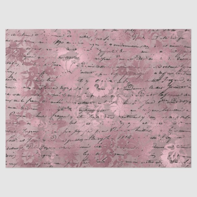 Ephemera Pink Paper Series Design 18 Seidenpapier (Vorderseite)