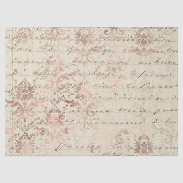 Ephemera Rose Gold Paper Series Design 10 Seidenpapier (Vorderseite)