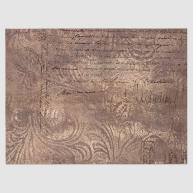 Ephemera Rose Gold Paper Series Design 15 Seidenpapier (Vorderseite)