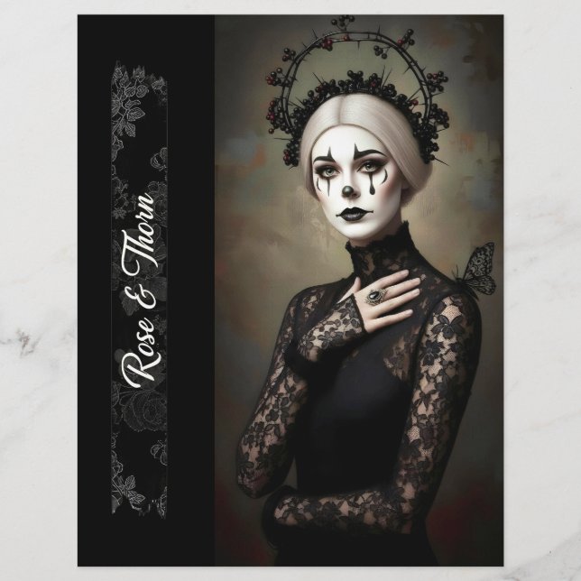 Ephemera Sheet Gothic Rose Queen (Vorderseite)