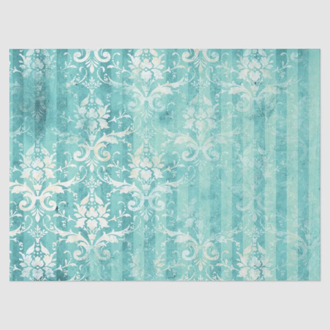 Ephemera Türkise Paper Series Design 20 Seidenpapier (Vorderseite)
