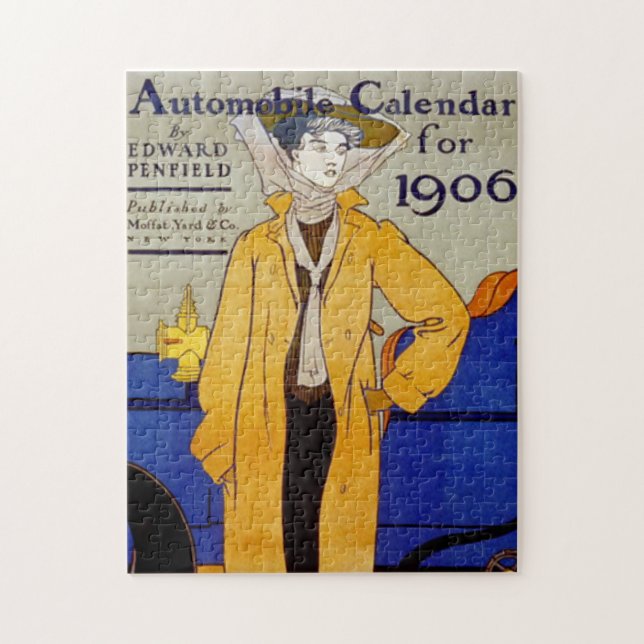 Ephemera Vintag Woman in Gold Jacket 1906 (Vertikal)