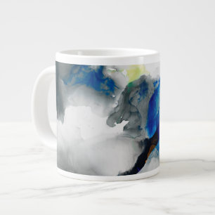 Ephemeral - Blue & Grau Jumbo-Tasse