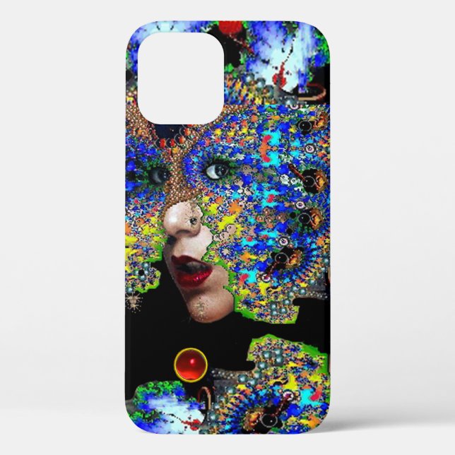 EPHEMERAL/FRAU MIT FARBIGEM FRAKTAL Case-Mate iPhone HÜLLE (Rückseite)