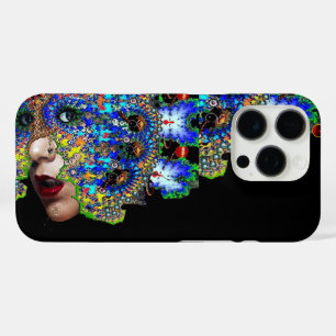 EPHEMERAL/FRAU MIT FARBIGEM FRAKTAL iPhone 16 PRO HÜLLE