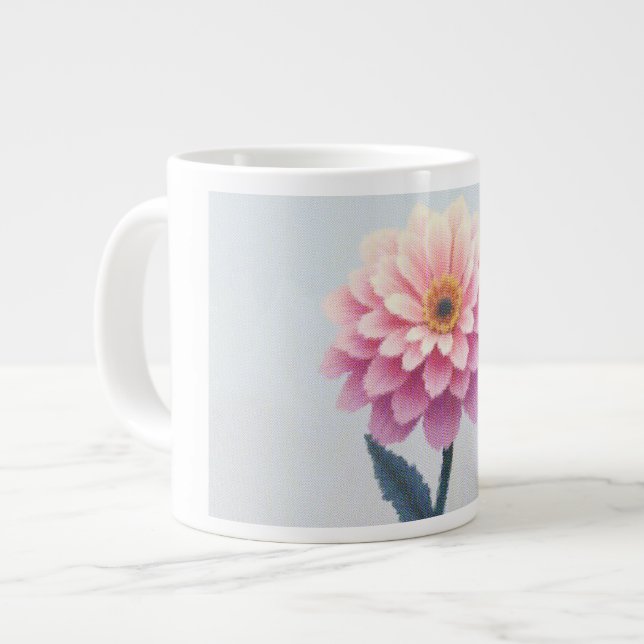 Ephemeral Petal Sketch Jumbo-Tasse (Vorderseite Links)