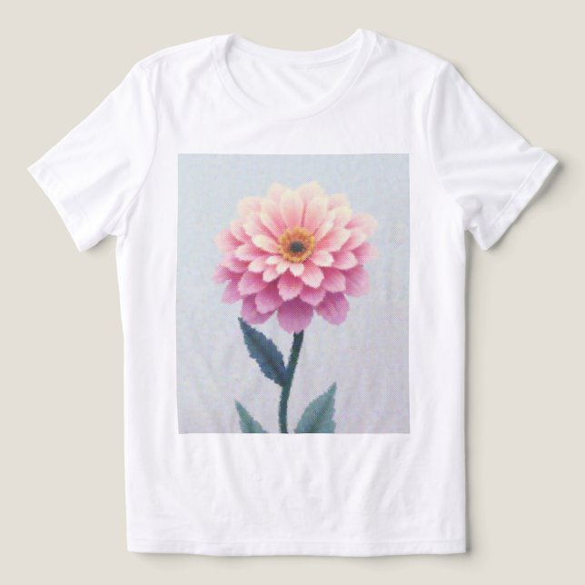 Ephemeral Petal Sketch Tri-Blend Shirt (Design Vorderseite)