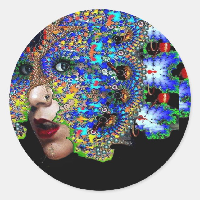 EPHEMERAL RUNDER AUFKLEBER (Vorderseite)