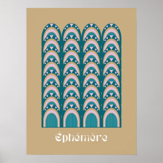 éphémère art deco poster