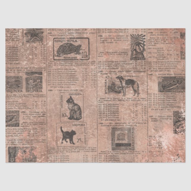 Ephemere Rose Gold Paper Series Design 5 Seidenpapier (Vorderseite)