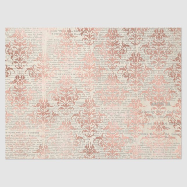 Ephemere Rose Gold Paper Series Design 7 Seidenpapier (Vorderseite)
