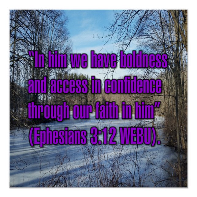 Epheser 3:12 WEBU Poster (Vorderseite)