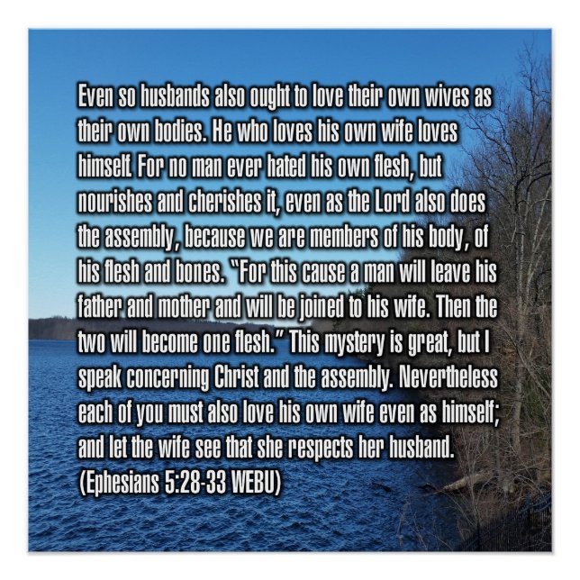 Epheser 5:28-33 WEBU Poster (Vorderseite)