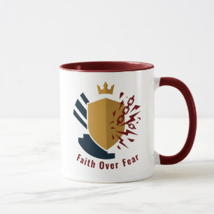 Epheser 6:12 Rüstung Gottes Schild Krone Emblem Tasse