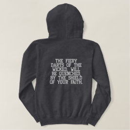 Epheser 6:13 | Kirchenbekleidung Bibelstudium Gesc Bestickter Hoodie
