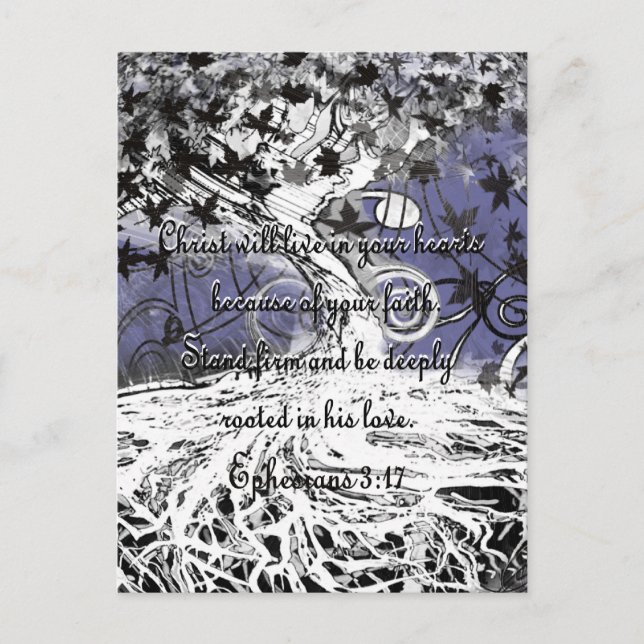 Ephesianer 3:17 postkarte (Vorderseite)