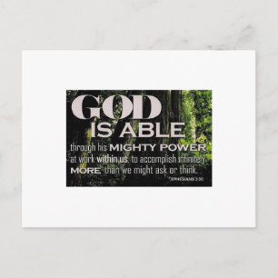 Ephesianer 3:20 postkarte