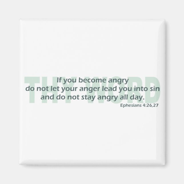 Ephesianer 4: 26-27 magnet (Vorne)